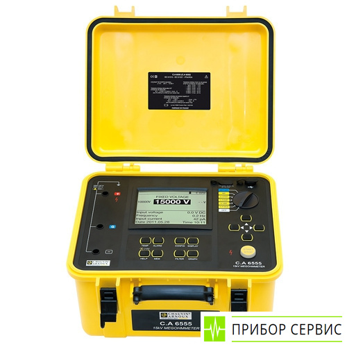 C.A 6555 - измеритель сопротивления изоляции до 15 кВ постоянного тока
