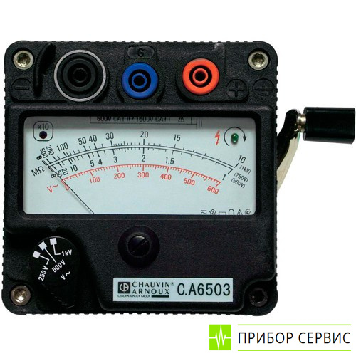 C.A 6503 - измеритель сопротивления изоляции, индукторный мегаомметр