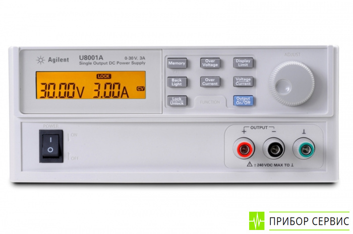 U8001A - источник питания постоянного тока 30 В, 3 A, 90 Вт, с одним выходом
