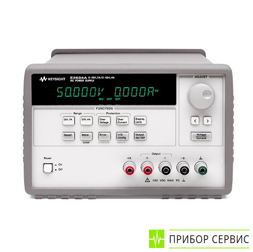 E3634A - источник питания постоянного тока, 1 канал, 200 Вт, 25 В/7 А или 50 В/4 А
